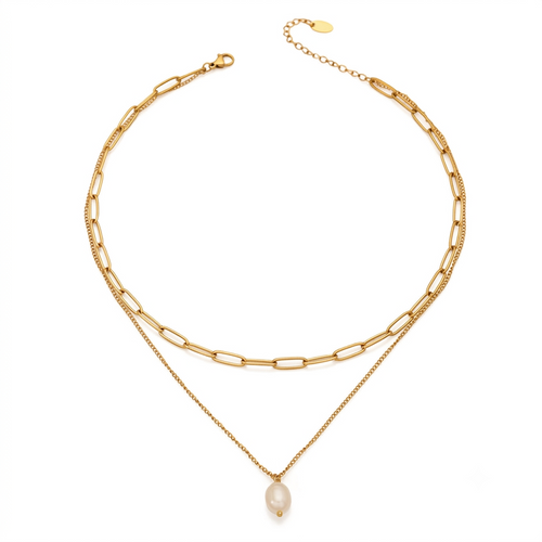 Grace Double Layered Pearl Necklace