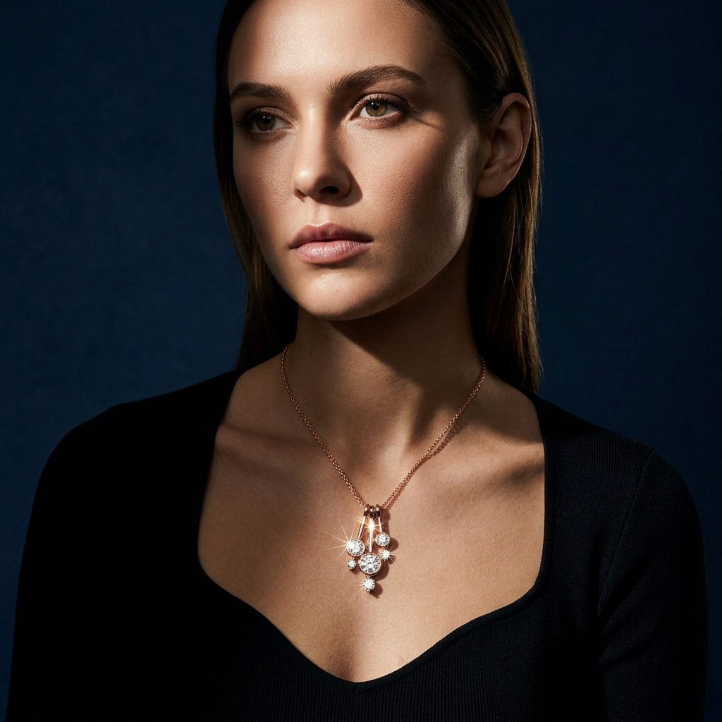 Grace Aurelia Multi Frame Zirconia Necklace