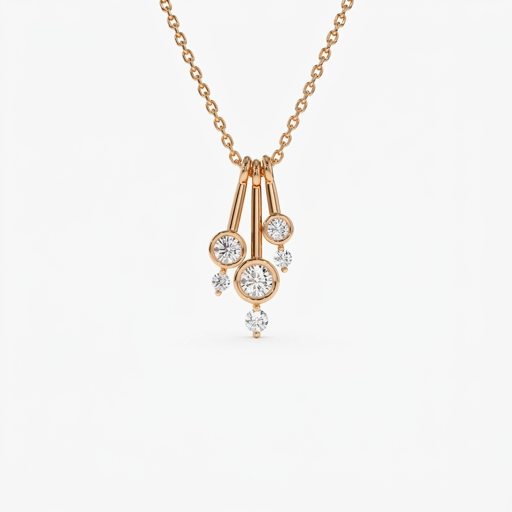 Grace Aurelia Multi Frame Zirconia Necklace