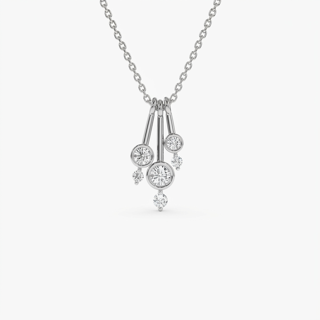 Grace Aurelia Multi Frame Zirconia Necklace