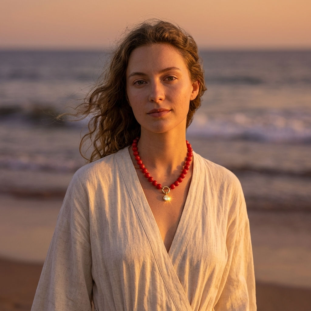 Grace Geometric Beaded Zircon Necklace