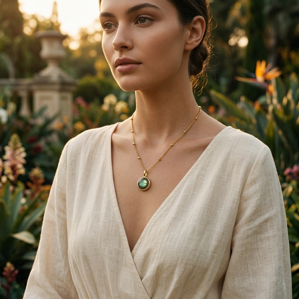 Grace Labradorite Pendant Necklace