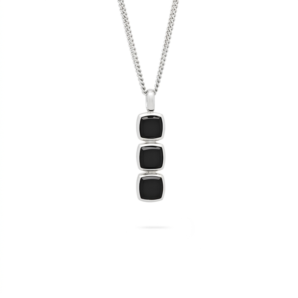 Grace Meridian Lazuli Bar Pendant Necklace