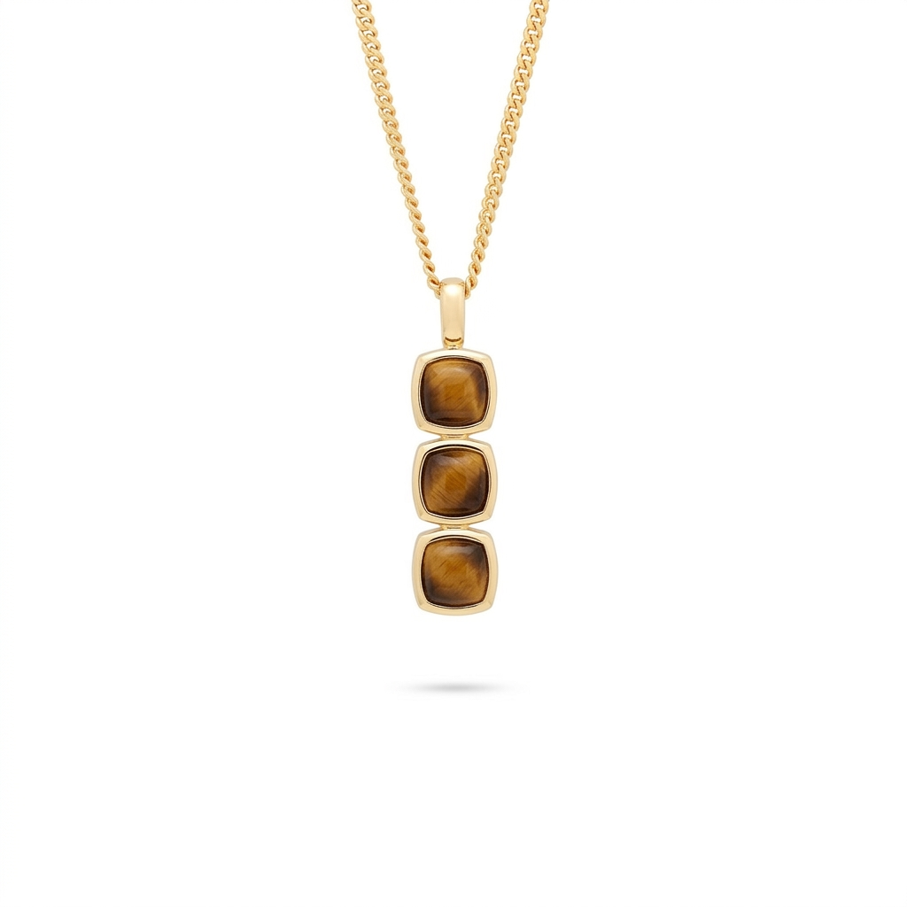 Grace Meridian Lazuli Bar Pendant Necklace