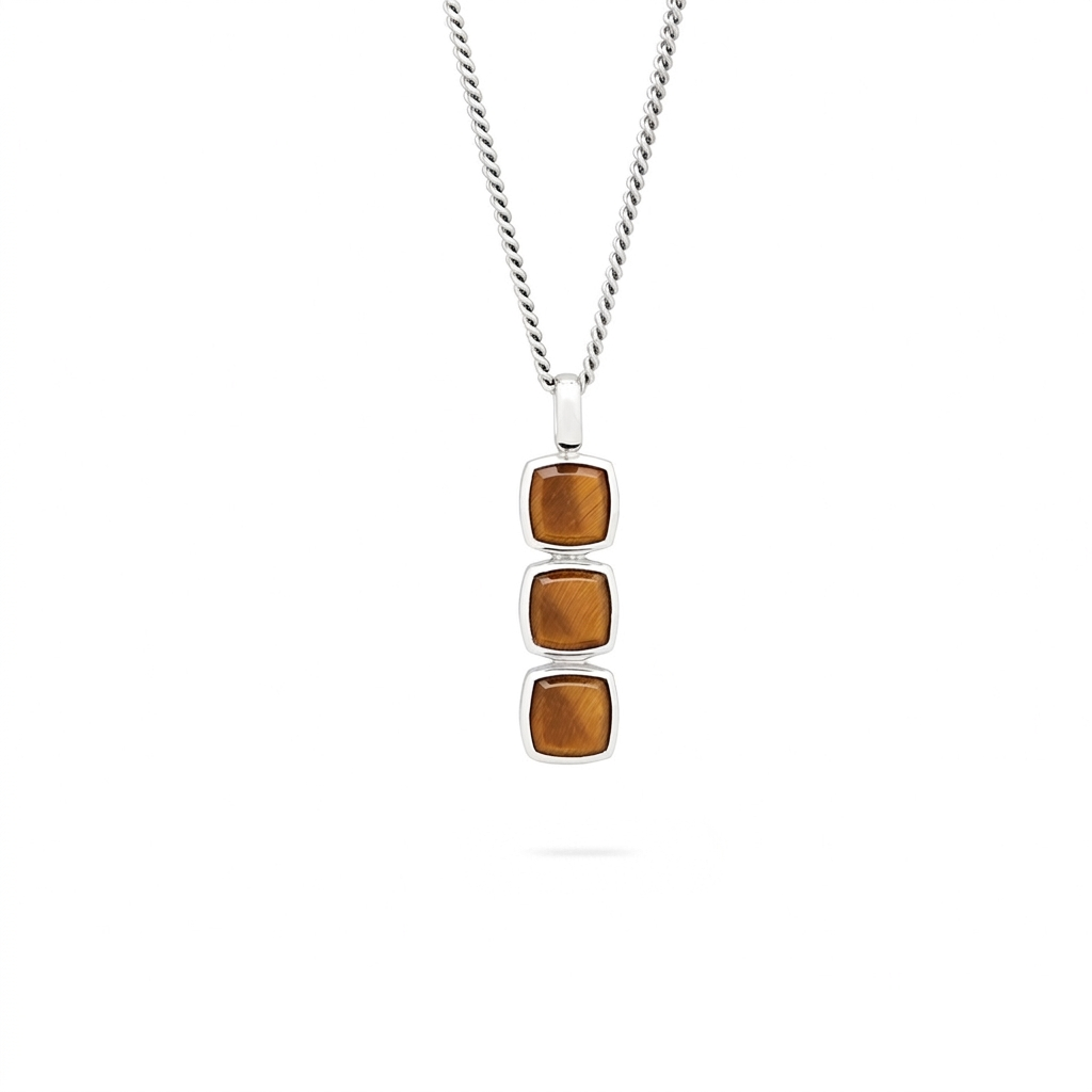 Grace Meridian Lazuli Bar Pendant Necklace