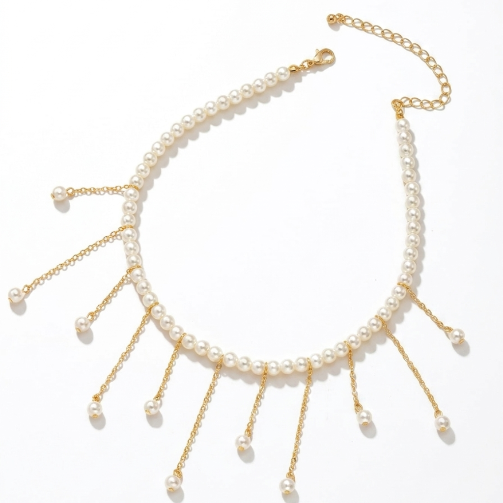 Grace Pearl Cascade Necklace