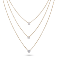 Grace Solene Multi Layer Stacked Charm Necklace