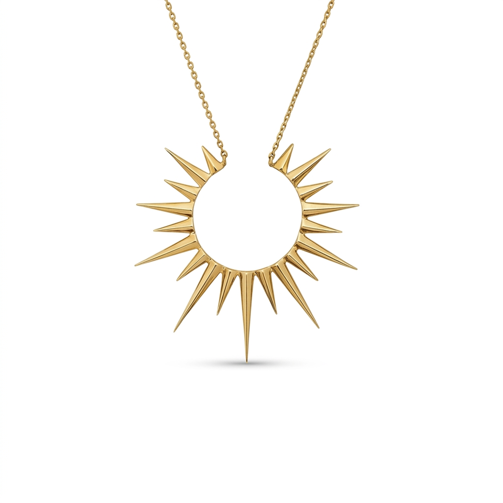 Grace Sunburst Pendant Necklace